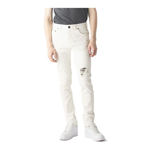 RH45 Men's White Tornado Jeans JD18